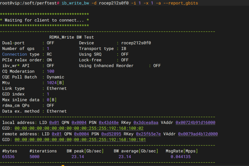 E830-网卡测试RDMA测试-威尔创新